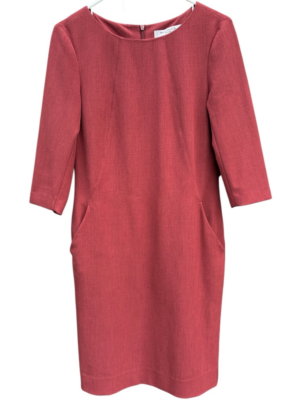 EUC MM LAFLEUR Dress Brick Red Size 6